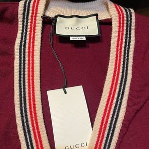 Bordeaux Gucci Cardigan NWT
